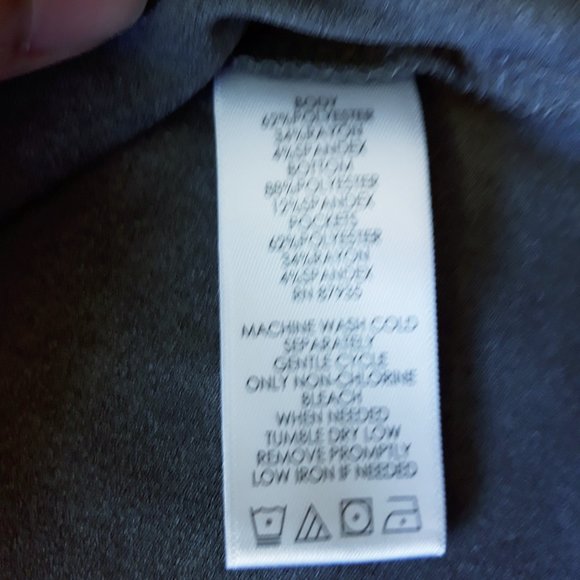 LOGO Lori Goldstein Gray Waterfall Cardigan Sz L - Picture 9 of 9